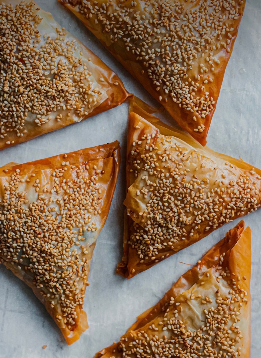 Mediterranean dish from a private chef event