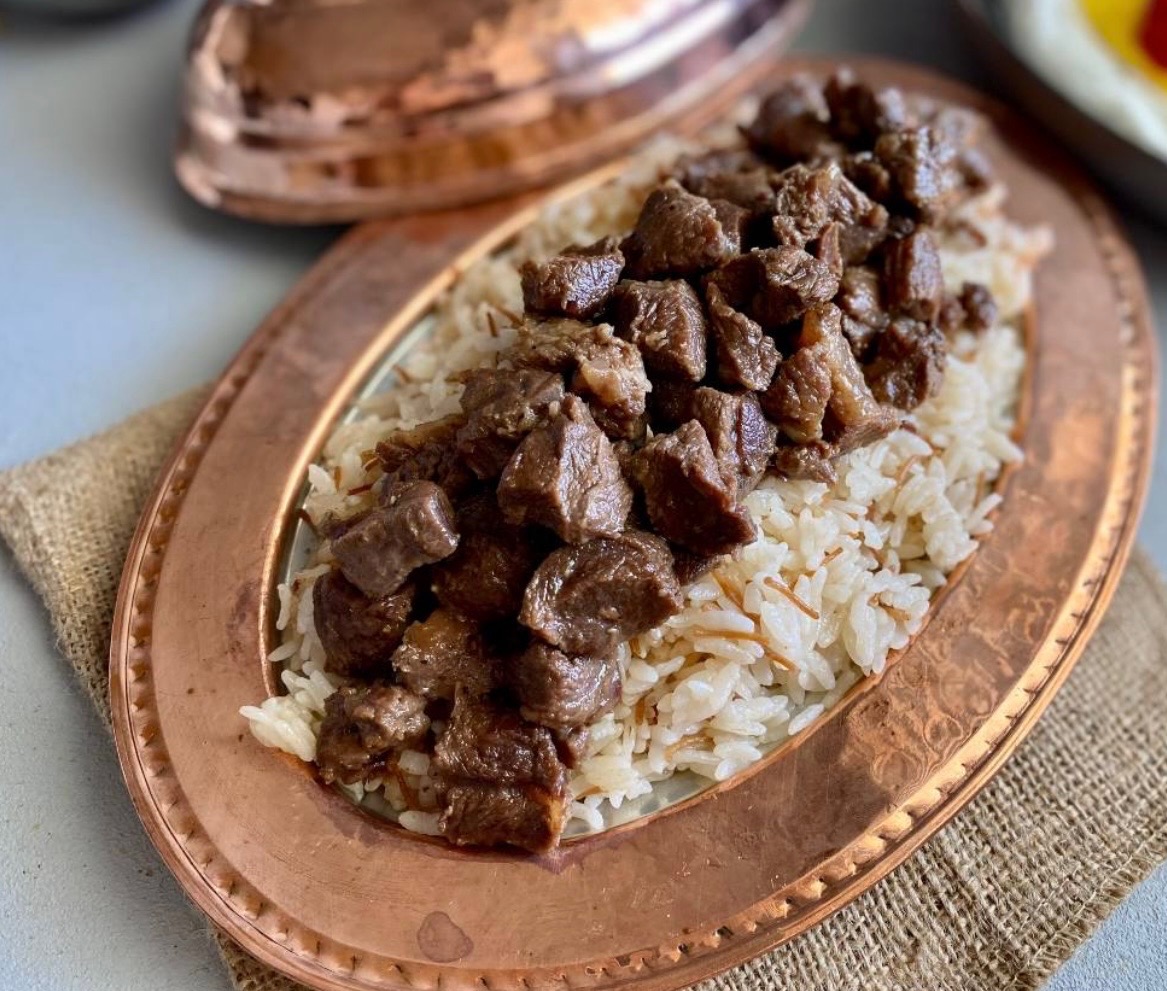 Mediterranean dish from a private chef event